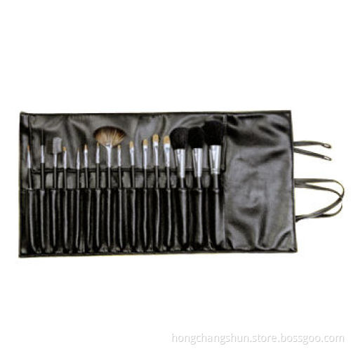 16 foundation brush set in case and holder, various types of bristles selection are available